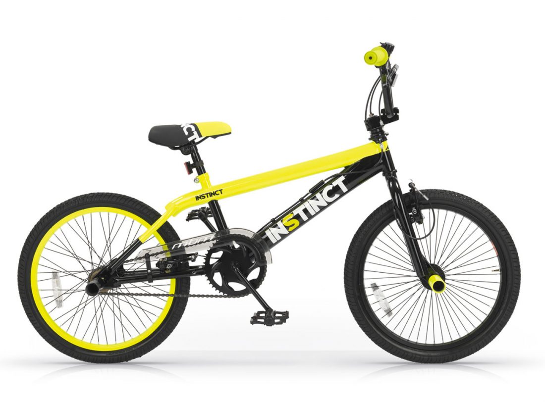 bicicletta bmx blu roso verde