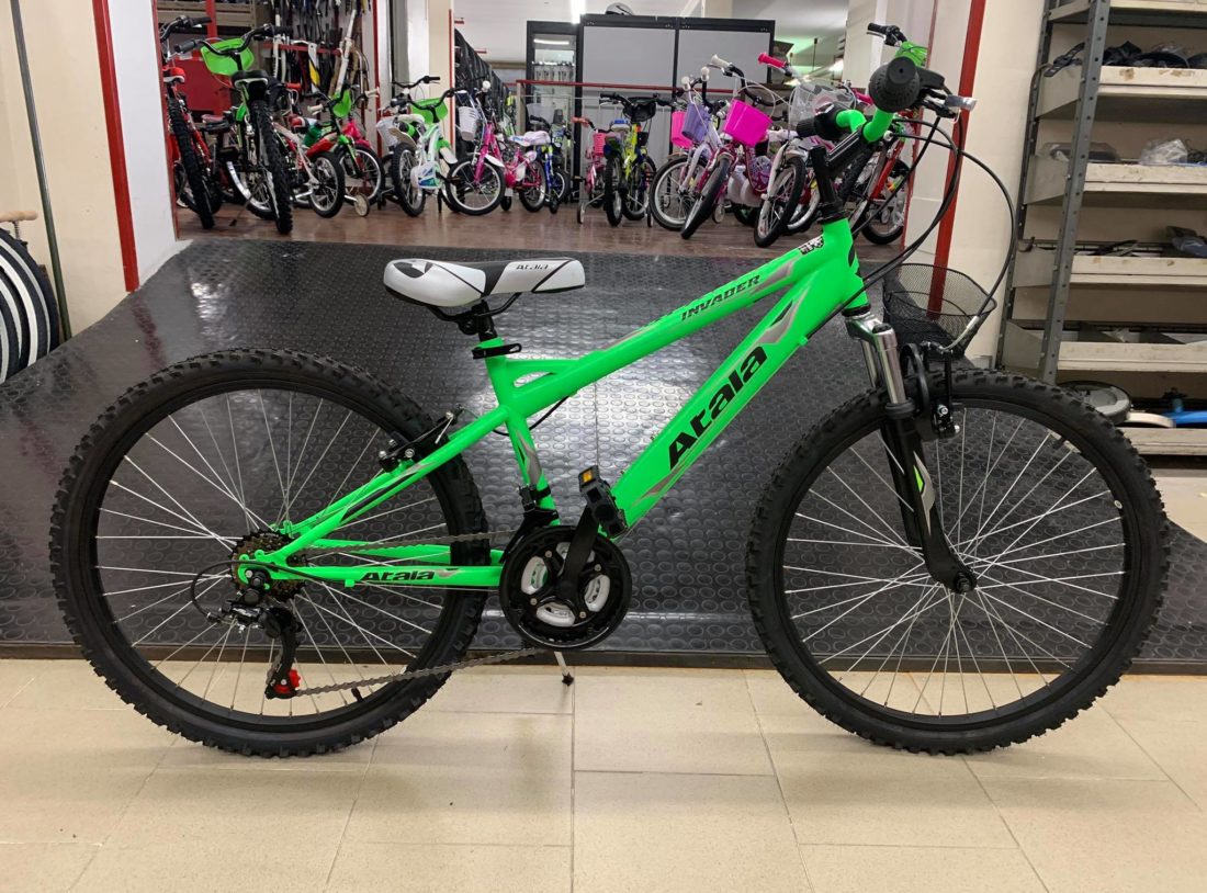 bicicletta atala verde misura 24